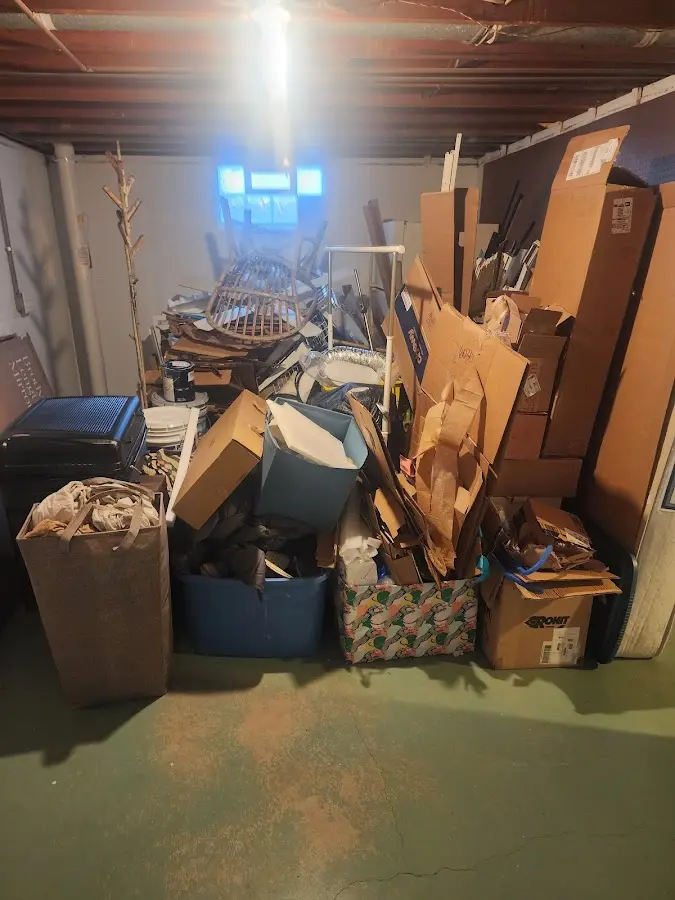 Roll-off dumpster container at job site for Cleanout Dumpster Rental in South Tucson